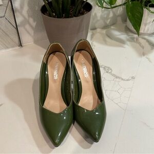 Andrea Olive Green Heels